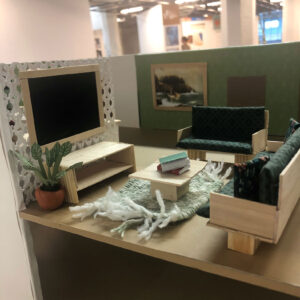 living room view #1 of urban oasis model unit