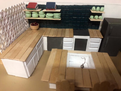 kitchen of urban oasis model unit